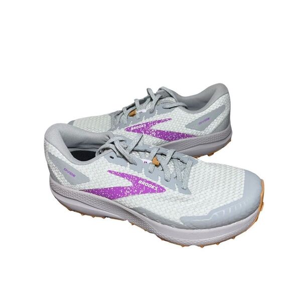 Women’s brooks divide 4 trail hiking shoes size 8.5 purple/gray - Picture 3 of 5